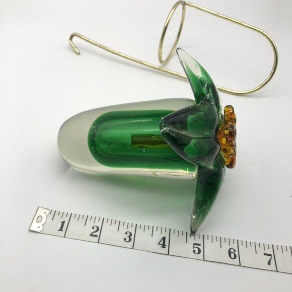 Vintage Murano Sommerso Mandruzzato Art Glass 3 Piece Hanging Bud Vase - Picture 11 of 16